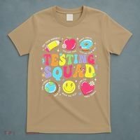 Funny Teacher Test Day Motivational Teacher Testing Squad T-Shirt thumb 5