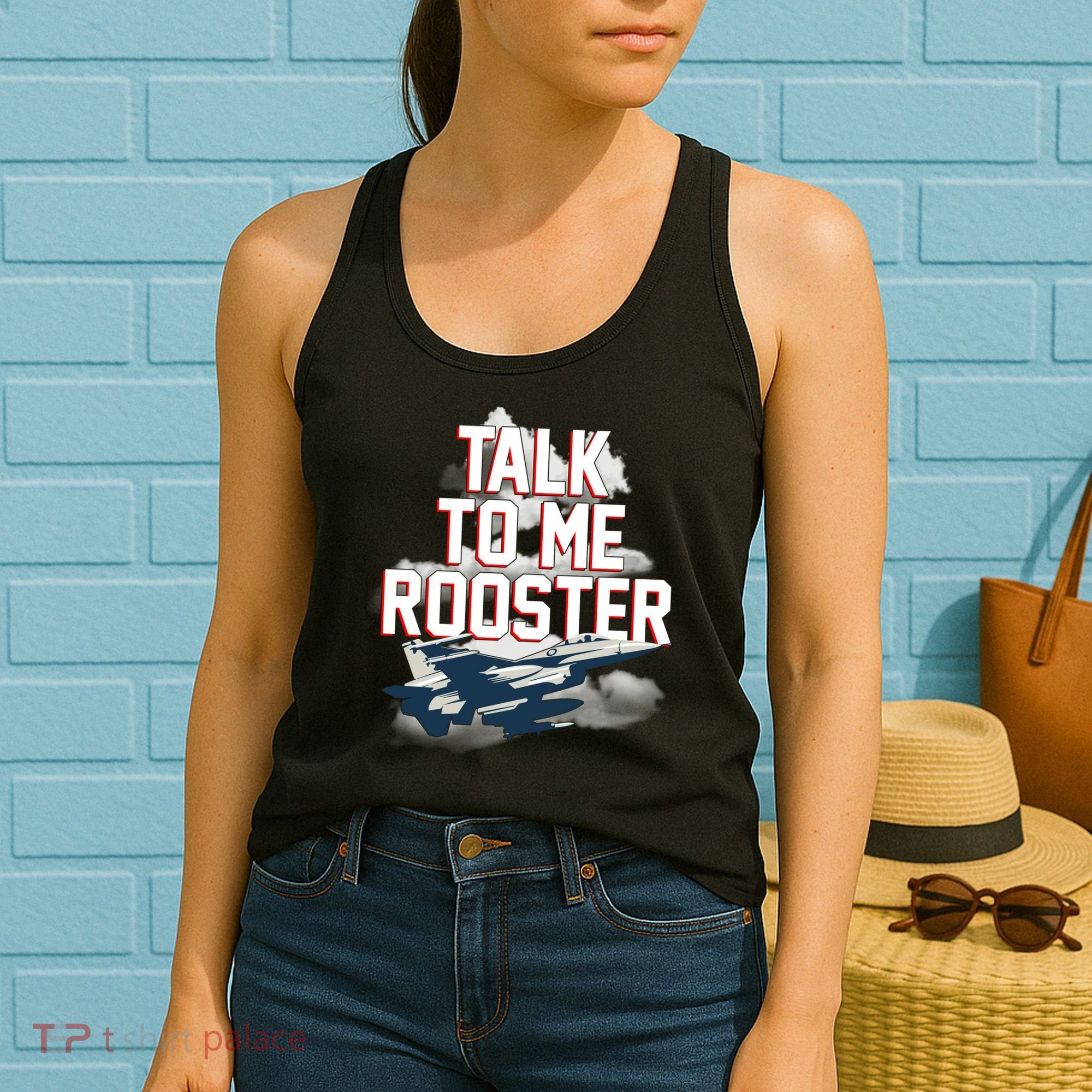 Funny Talk To Me Rooster Women's Tank Top