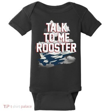 Funny Talk To Me Rooster Baby Bodysuit