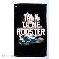Funny Talk To Me Rooster Golf Towel thumb 0