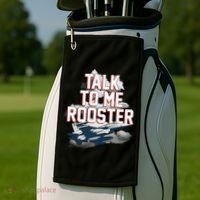 Funny Talk To Me Rooster Golf Towel thumb 2