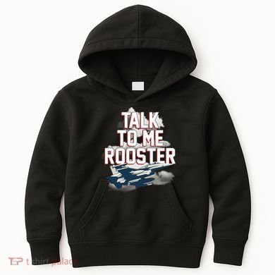 Funny Talk To Me Rooster Kids Hoodie