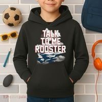 Funny Talk To Me Rooster Kids Hoodie thumb 2