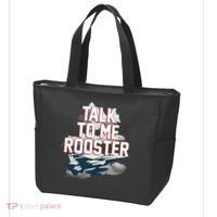 Funny Talk To Me Rooster Tote Bag thumb 3