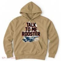 Funny Talk To Me Rooster Hoodie thumb 0