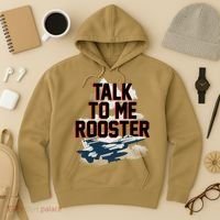 Funny Talk To Me Rooster Hoodie thumb 3