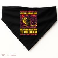 Faithful To The Cheese Japanese Horror Rat USA-Made Doggie Bandana thumb 0