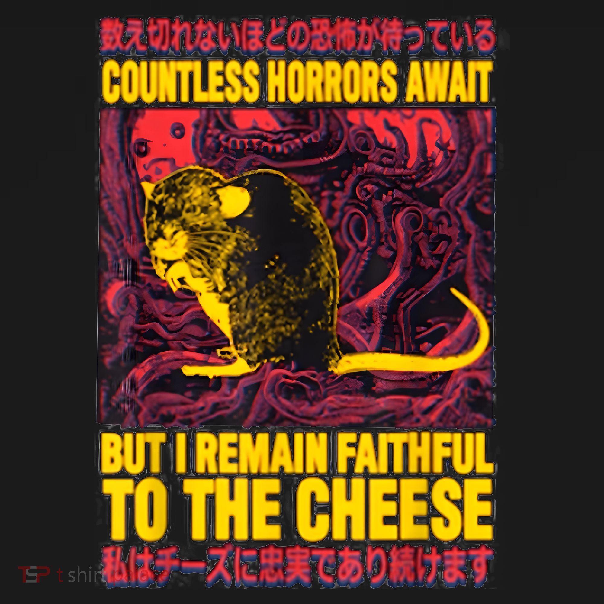 Faithful To The Cheese Japanese Horror Rat Women's Hoodie