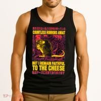 Faithful To The Cheese Japanese Horror Rat Tank Top thumb 3