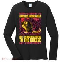 Faithful To The Cheese Japanese Horror Rat Women's Long Sleeve Shirt thumb 0