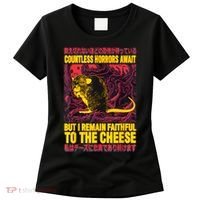 Faithful To The Cheese Japanese Horror Rat Women's T-Shirt thumb 0