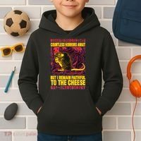 Faithful To The Cheese Japanese Horror Rat Kids Hoodie thumb 2