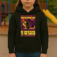 Faithful To The Cheese Japanese Horror Rat Kids Hoodie thumb 3