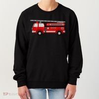 Fire Truck Trucker trailer Ladder Women's Sweatshirt thumb 0