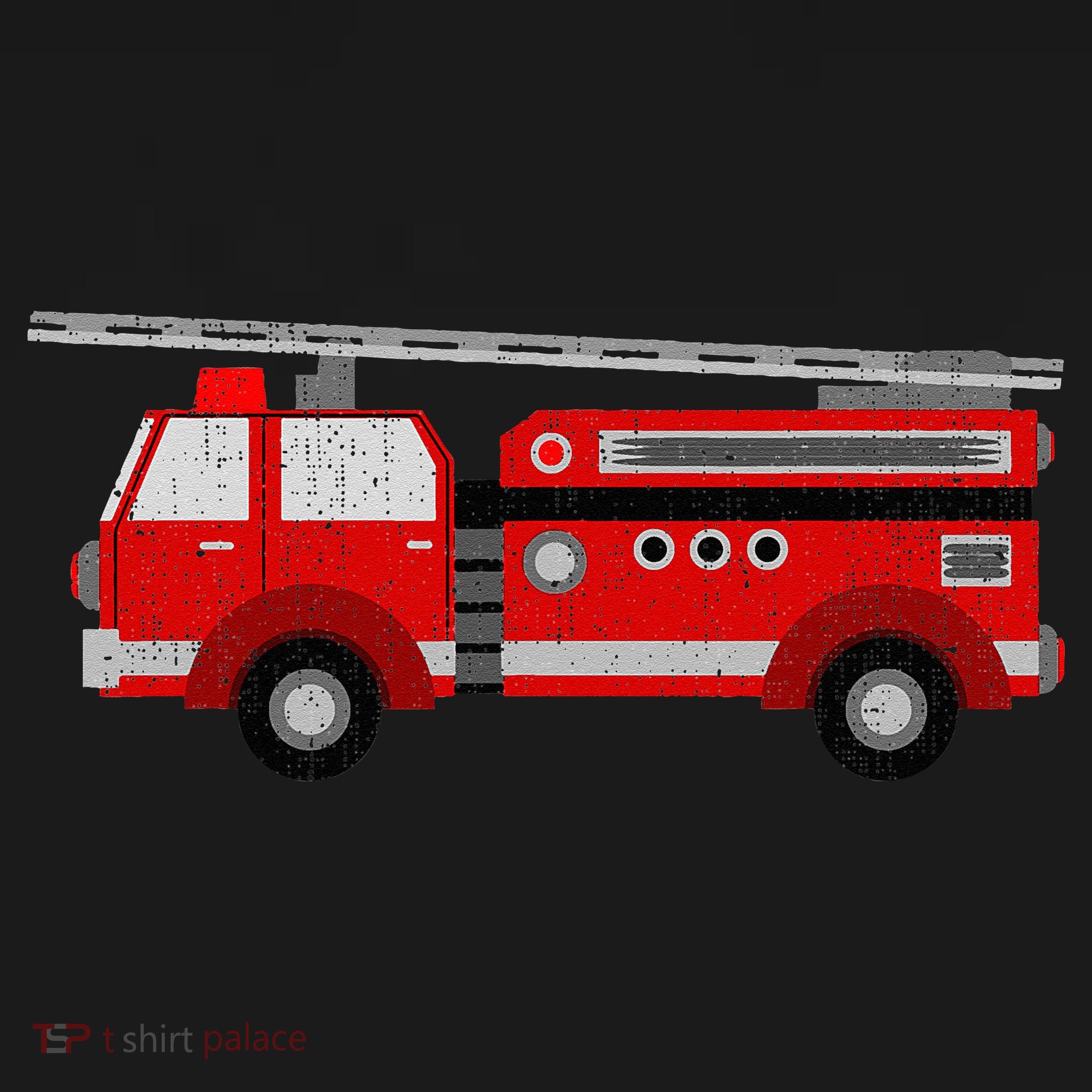Fire Truck Trucker trailer Ladder Doggie Tank