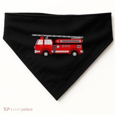 Fire Truck Trucker trailer Ladder USA-Made Doggie Bandana