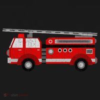 Fire Truck Trucker trailer Ladder Long Sleeve Shirt thumb 2