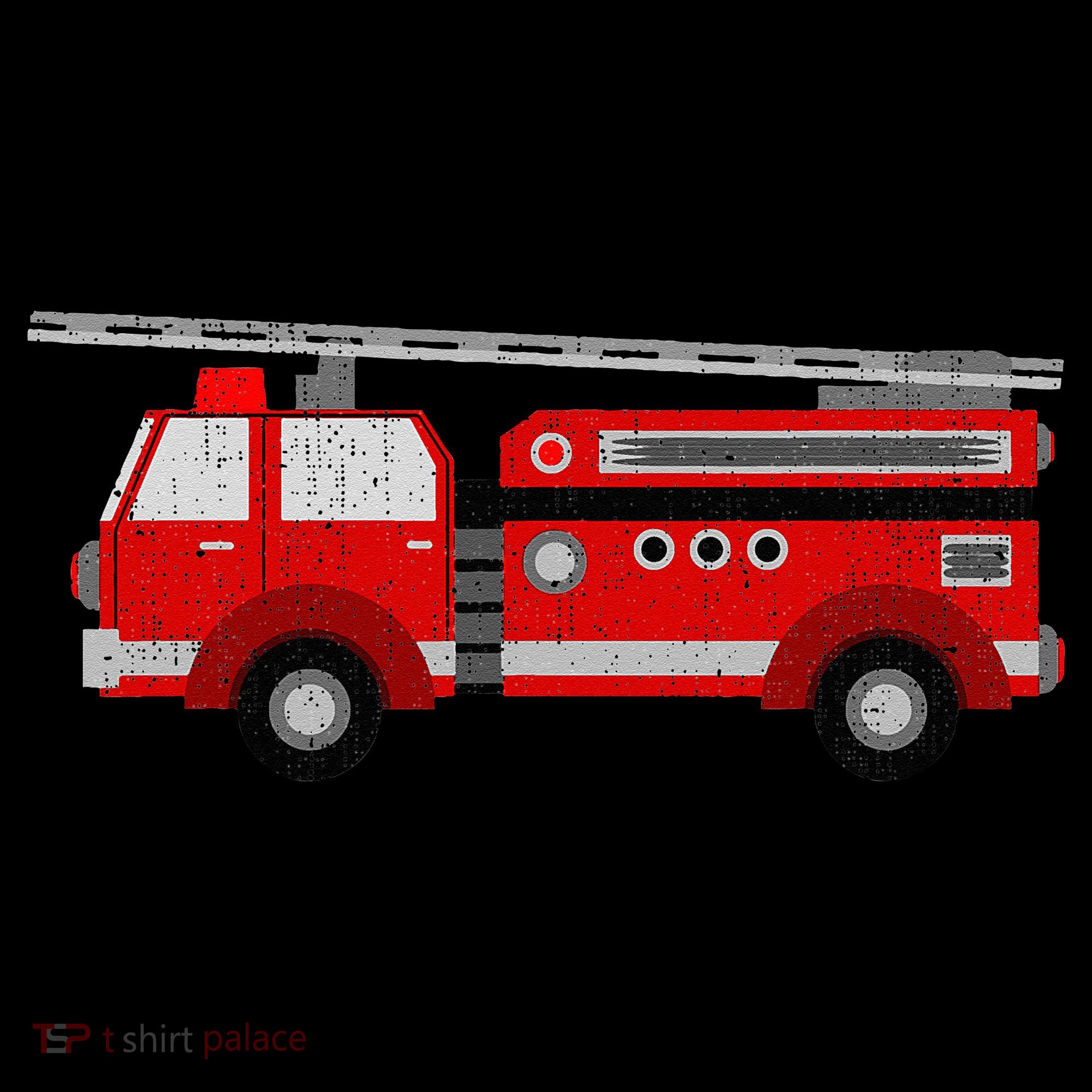 Fire Truck Trucker trailer Ladder Women's Hoodie