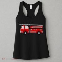 Fire Truck Trucker trailer Ladder Women's Tank Top thumb 3