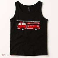 Fire Truck Trucker trailer Ladder Tank Top thumb 2