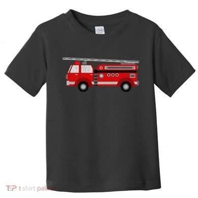 Fire Truck Trucker trailer Ladder Toddler T-Shirt