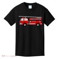 Fire Truck Trucker trailer Ladder Kids T-Shirt thumb 0
