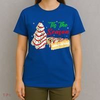 Funny Tis The Season Christmas Tree Cakes Debbie Xmas Gifts T-Shirt thumb 4