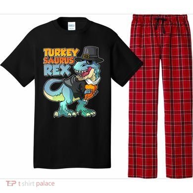 Funny Thanksgiving Turkey Saurus Rex Pajama Set