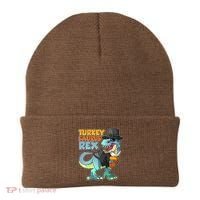 Funny Thanksgiving Turkey Saurus Rex Beanie thumb 0