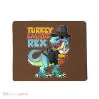 Funny Thanksgiving Turkey Saurus Rex Mousepad thumb 0