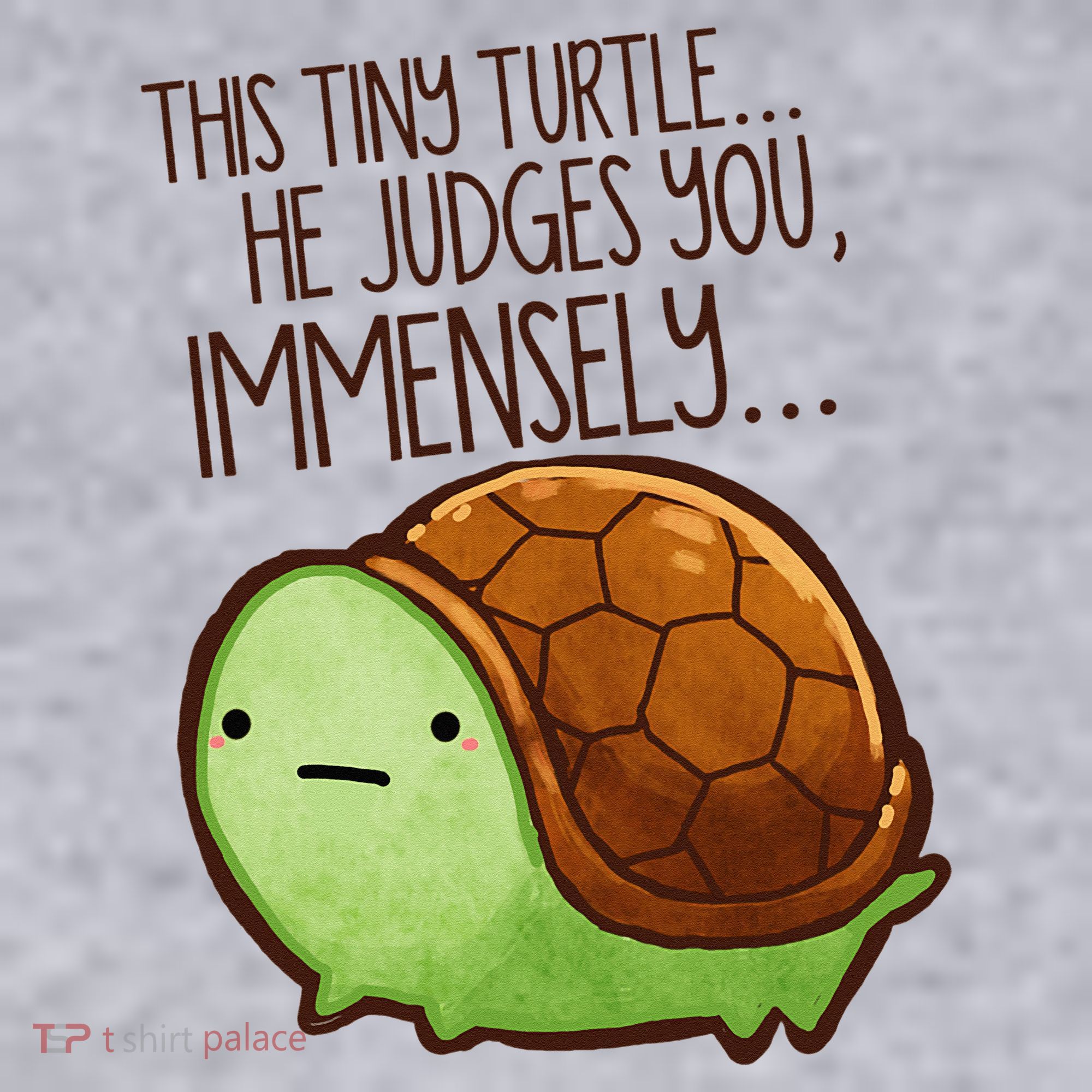 Funny This Tiny Turtle... He Judges You, Immensely. Women's Sweatshirt