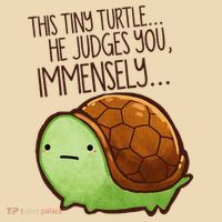 Funny This Tiny Turtle... He Judges You, Immensely. Tote Bag thumb 4