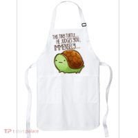 Funny This Tiny Turtle... He Judges You, Immensely. Apron thumb 0