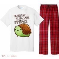 Funny This Tiny Turtle... He Judges You, Immensely. Pajama Set thumb 0