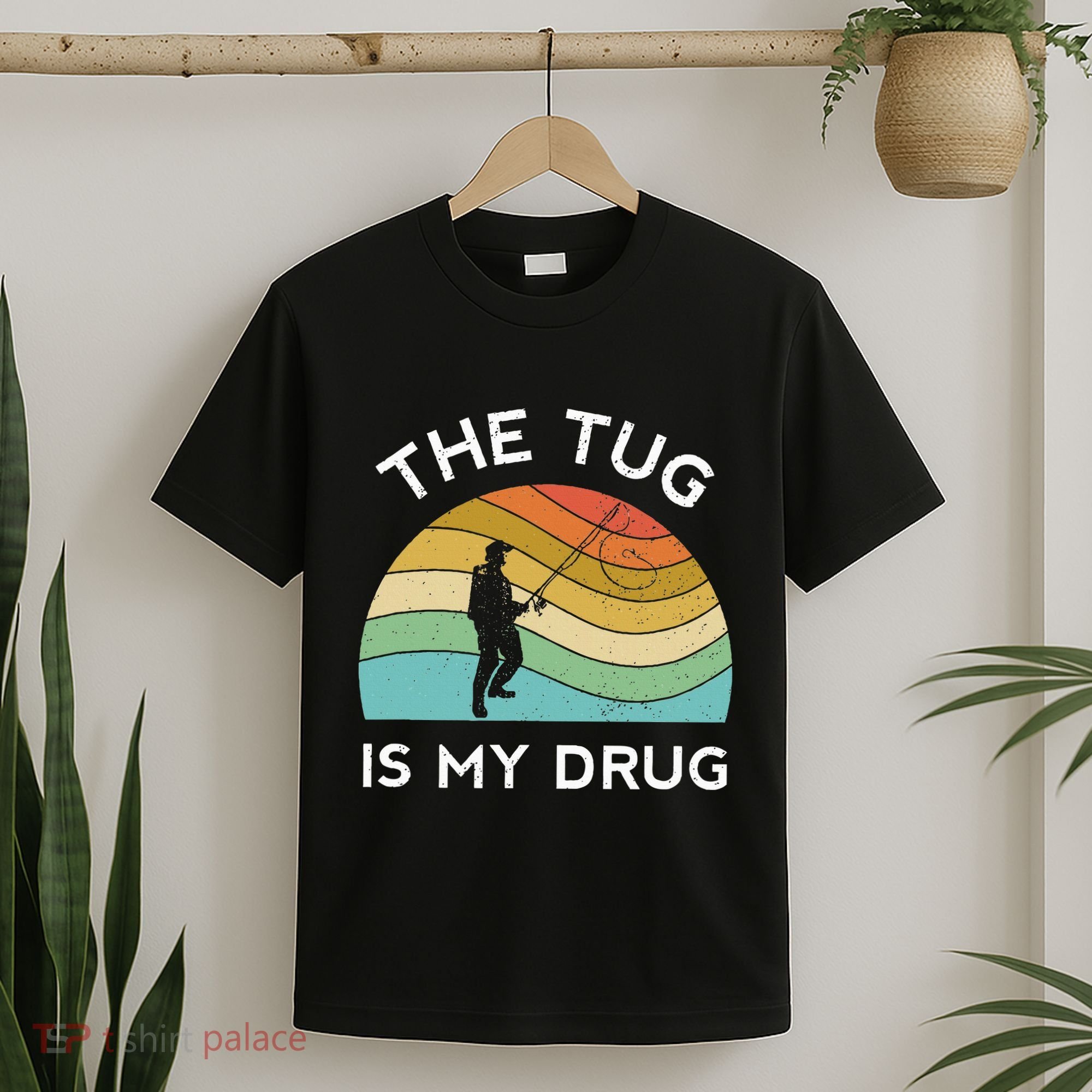 Fishing The Tug Is My Drug Women Fisherman Trout T-Shirt
