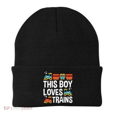 Funny Train This Boy Loves Trains Beanie
