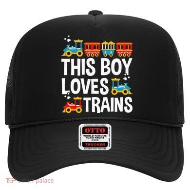 Funny Train This Boy Loves Trains Hat