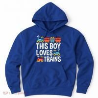 Funny Train This Boy Loves Trains Hoodie thumb 0