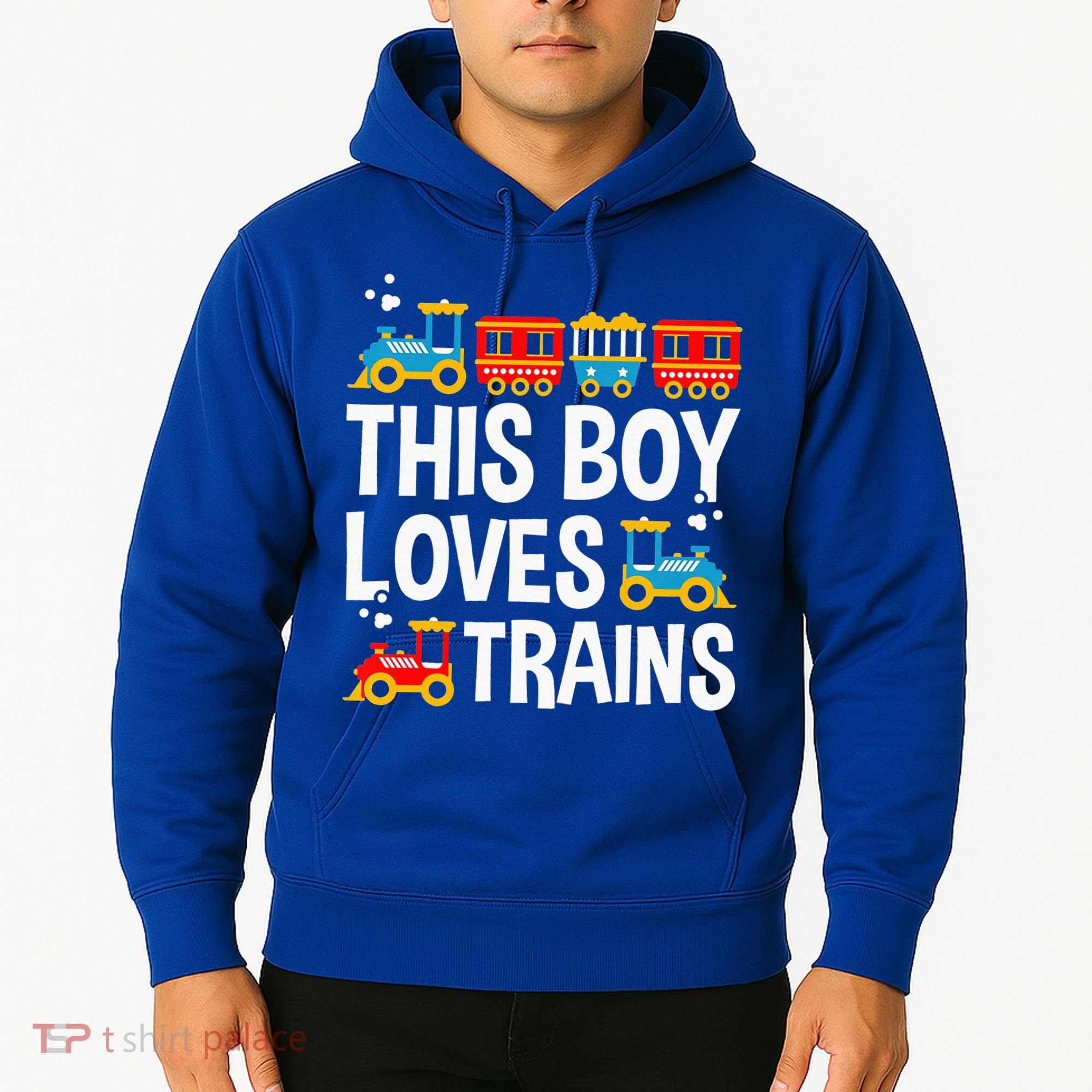 Funny Train This Boy Loves Trains Hoodie