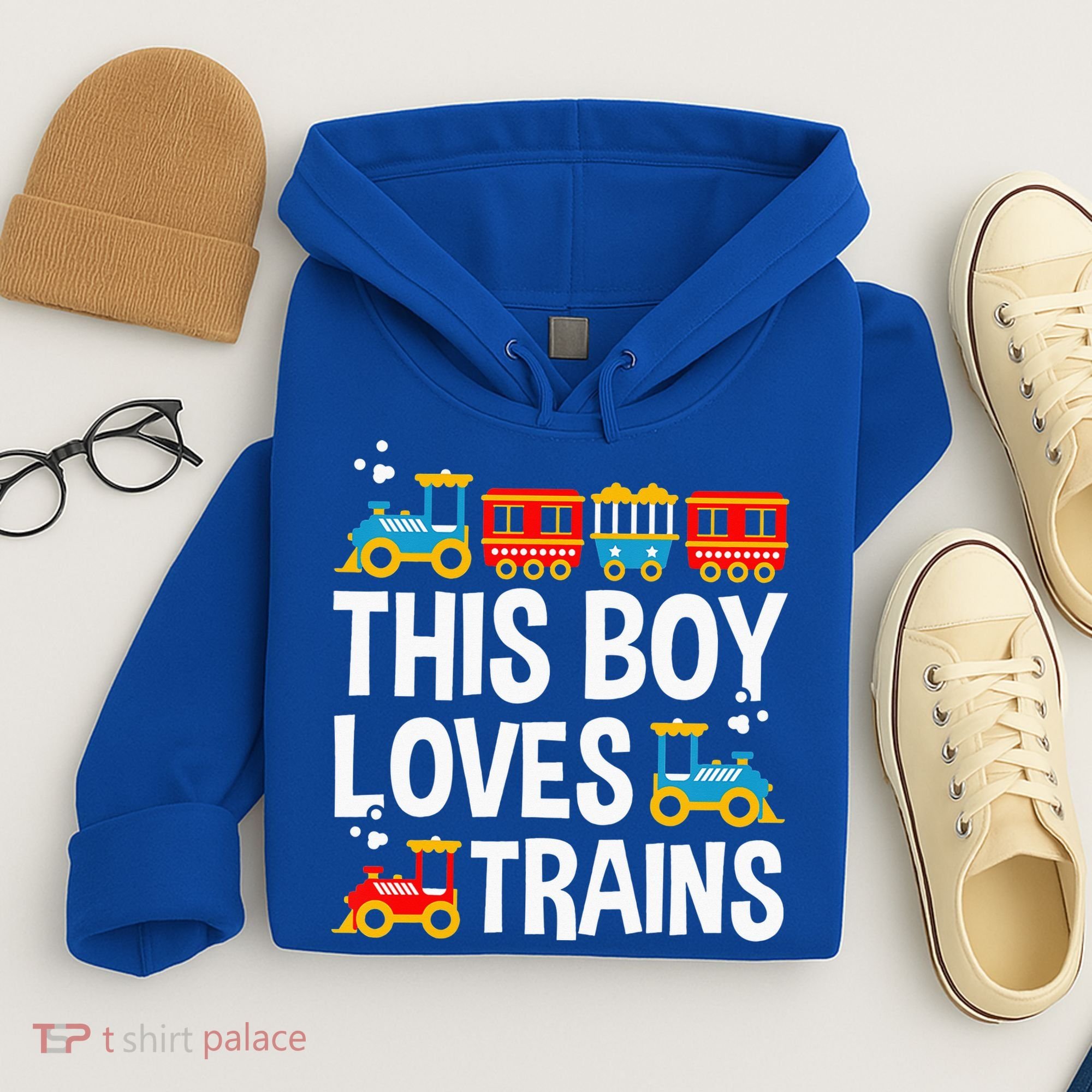 Funny Train This Boy Loves Trains Hoodie