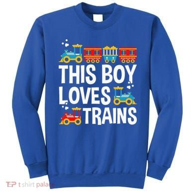 Funny Train This Boy Loves Trains Sweatshirt