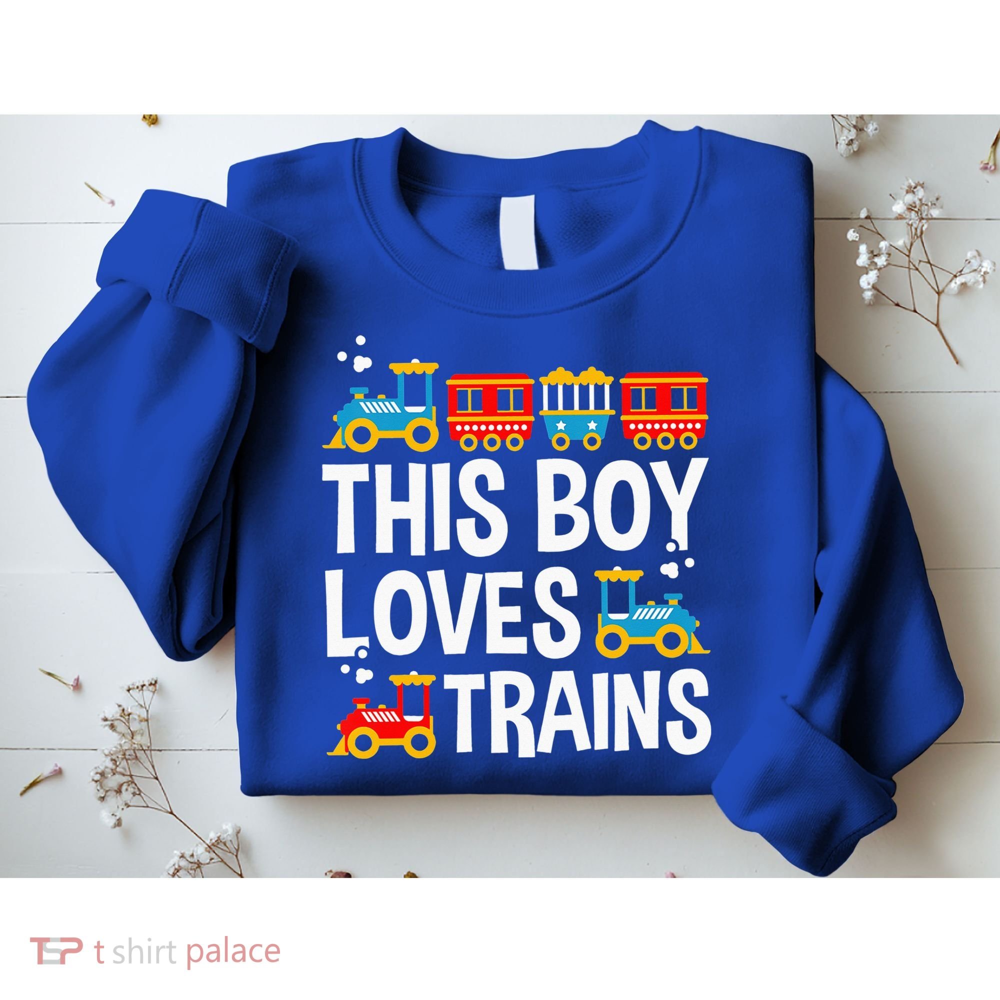 Funny Train This Boy Loves Trains Sweatshirt