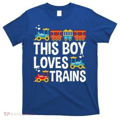 Funny Train This Boy Loves Trains T-Shirt