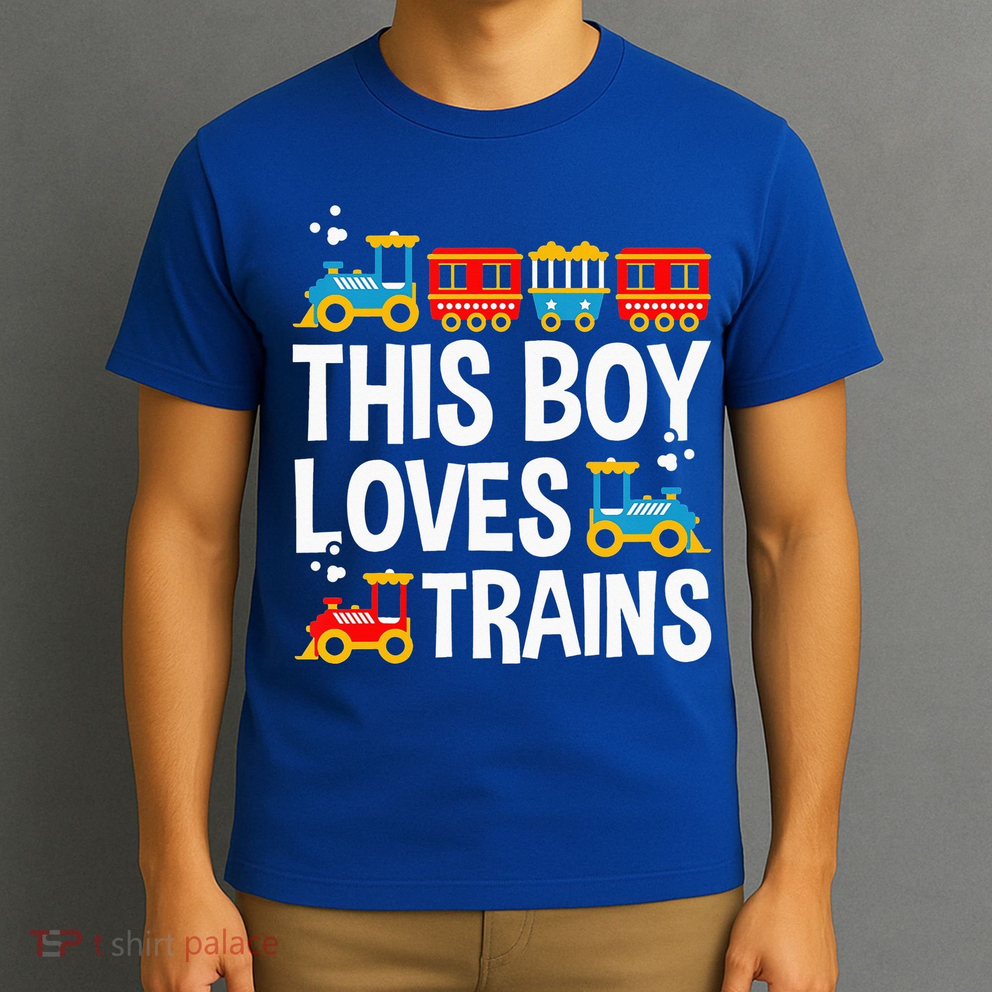 Funny Train This Boy Loves Trains T-Shirt