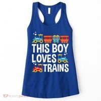 Funny Train This Boy Loves Trains Women's Tank Top thumb 0