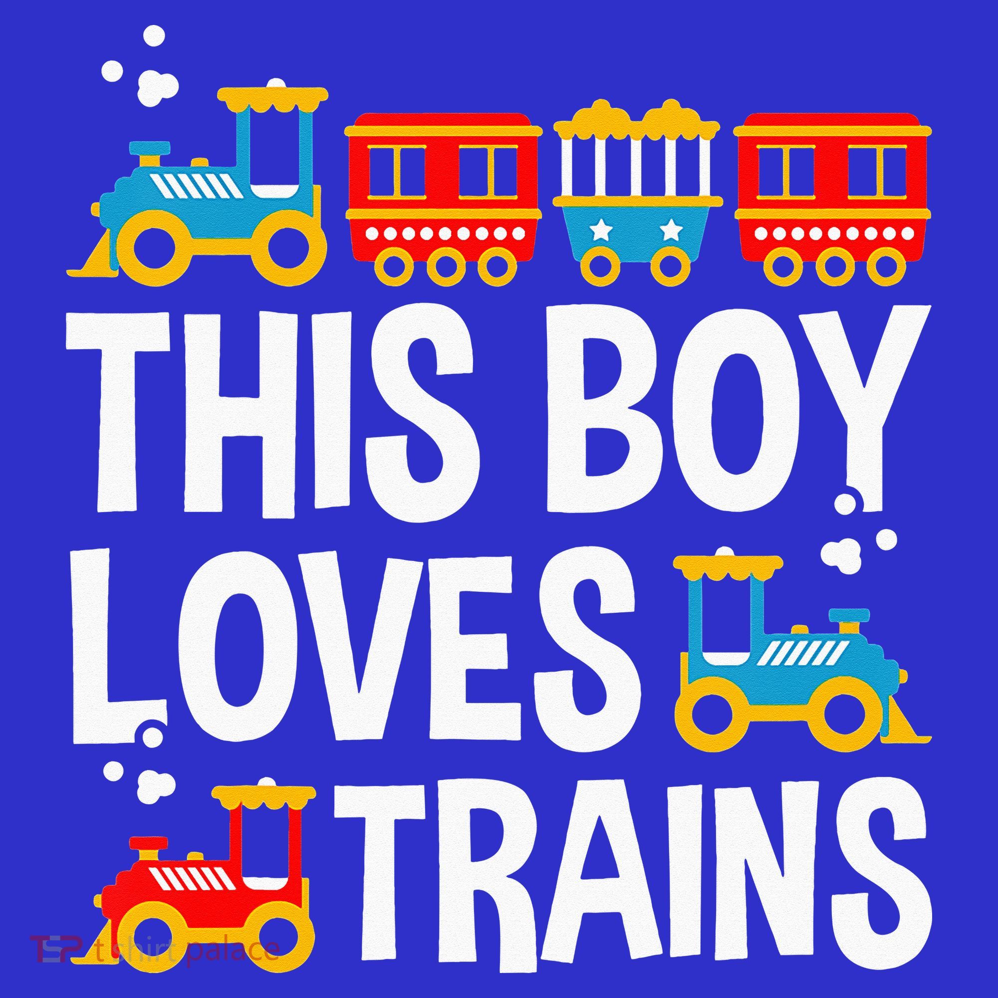 Funny Train This Boy Loves Trains Toddler Hoodie