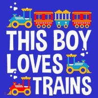 Funny Train This Boy Loves Trains Tank Top thumb 6