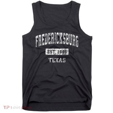 Fredericksburg Texas Tx Vintage Established Tank Top
