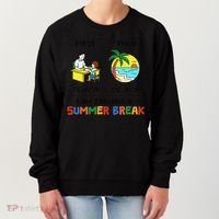 First Teach Then Beach Im Earning A Summer Break Teacher Women's Sweatshirt thumb 0