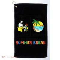 First Teach Then Beach Im Earning A Summer Break Teacher Golf Towel thumb 0